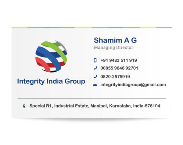 Integrity India Group - Business Card